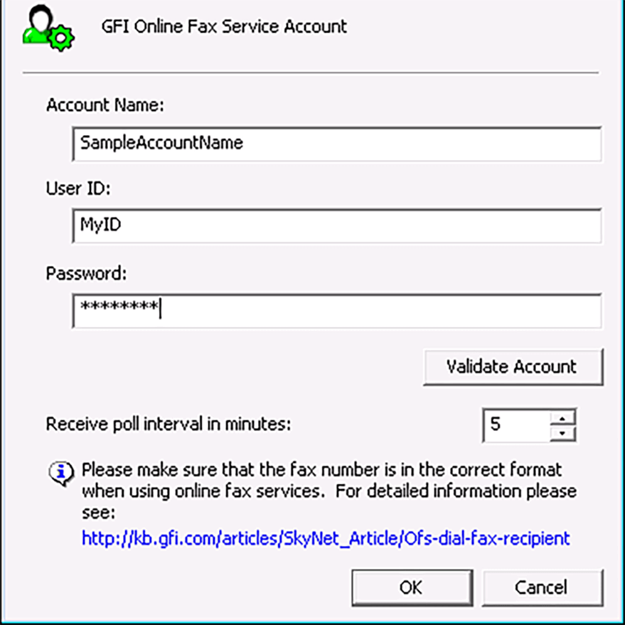 Send and receive faxes over an online fax service