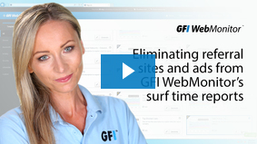 Eliminating referral sites and ads from GFI WebMonitor’s surf time reports